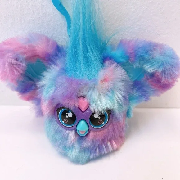 Furby Furblets Keychain Clips Charms Mini Stuffed Plush Toys 3" Inch Pink Purple - Picture 2 of 8